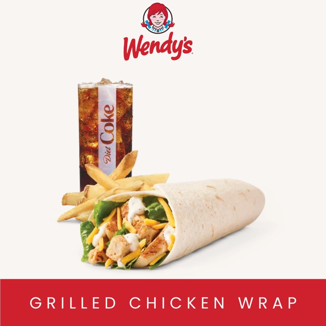 Grilled Chicken Wrap Combo - wendys menu